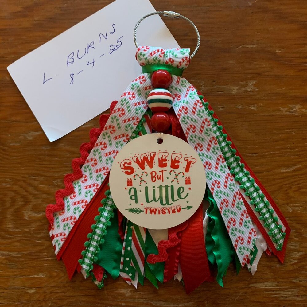 Christmas Themed Bogg Bag Tassel/Tag